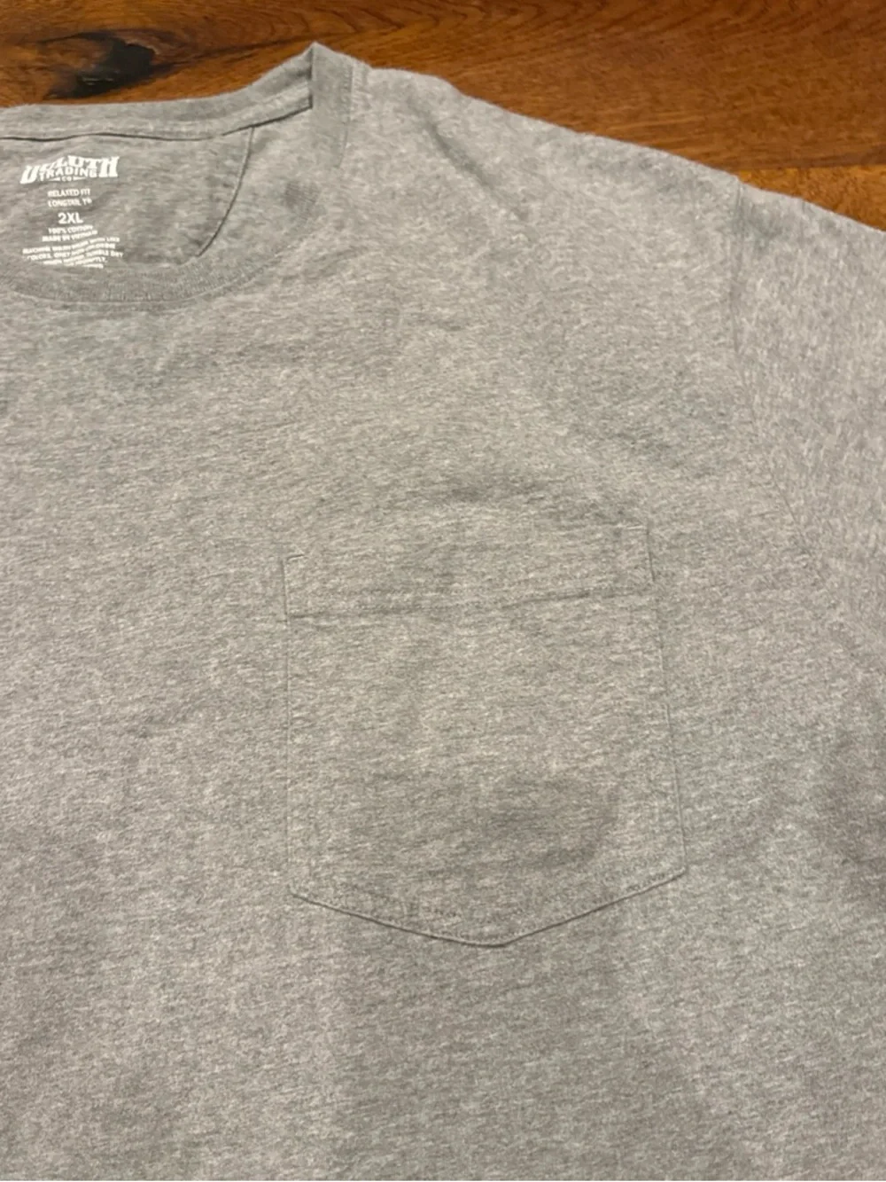 Duluth Trading Co Gray Short-Sleeve Pocket Tee